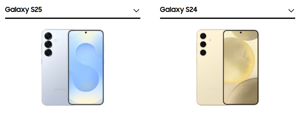 Galaxy S25とS24の比較