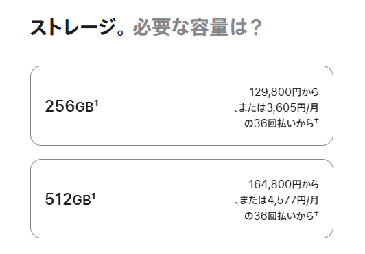 iPhone17 容量