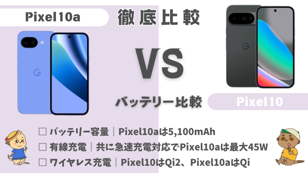 機種比較 H2直下 バッテリー