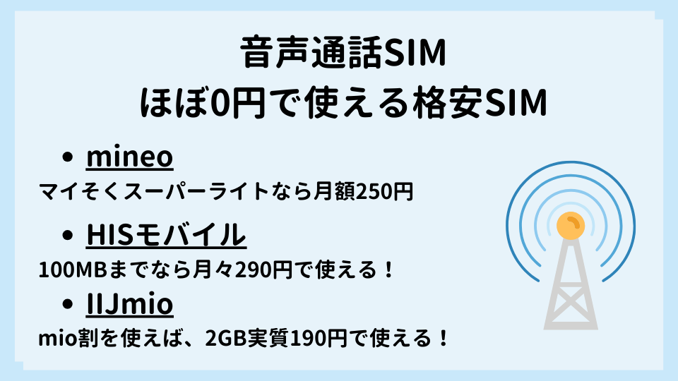 実質0円 格安SIM