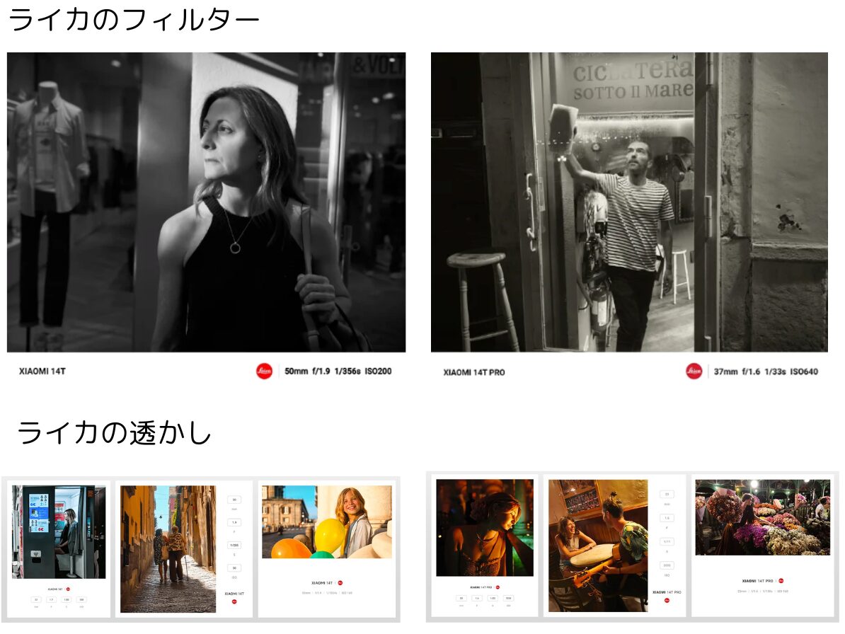 Xiaomi14Tシリーズ ライカの撮影スタイル