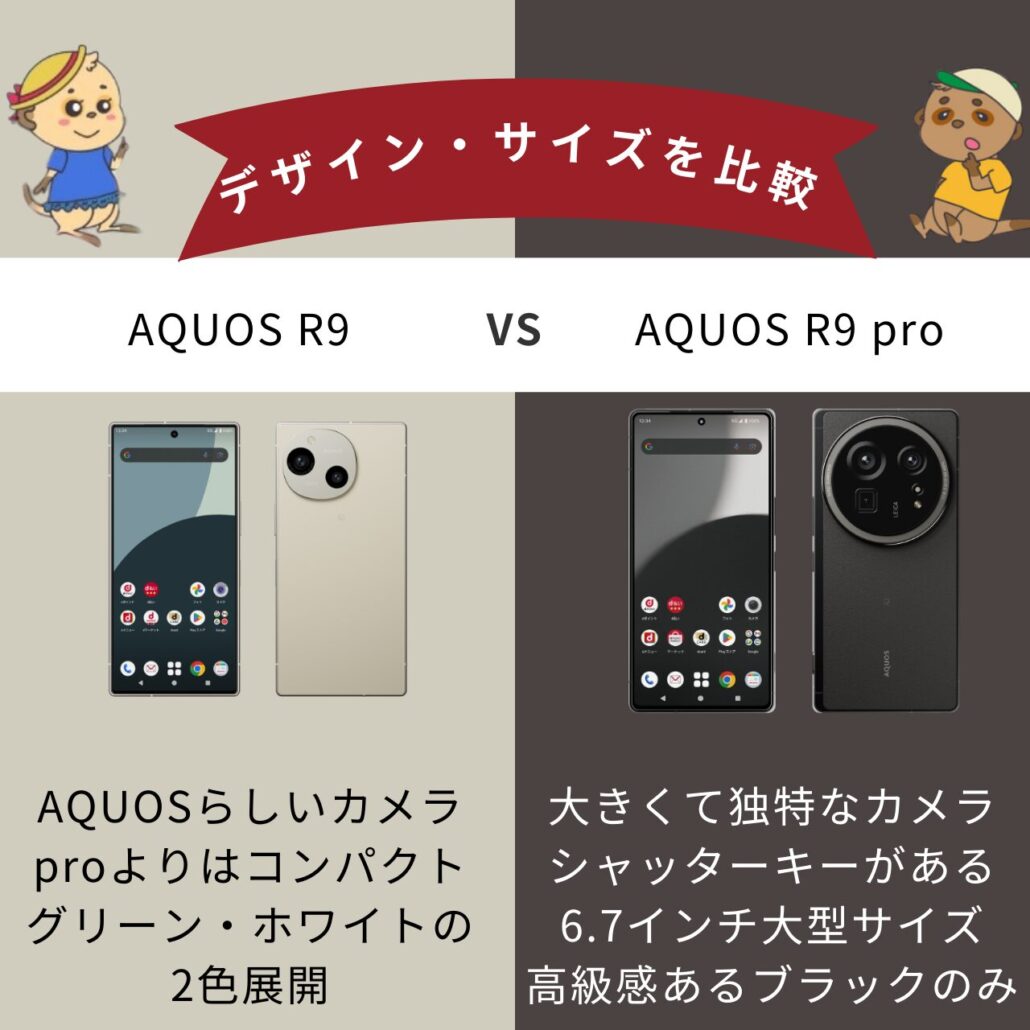 AQUOS R9とAQUOS R9 Proの違い 