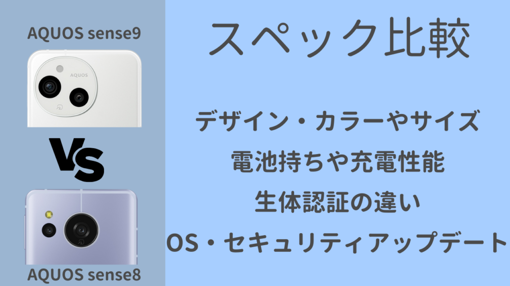 AQUOS sense9-8のスペック一覧