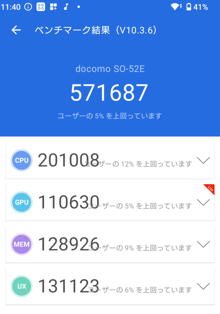 Xperia 10 VI Antutuベンチマーク(1)