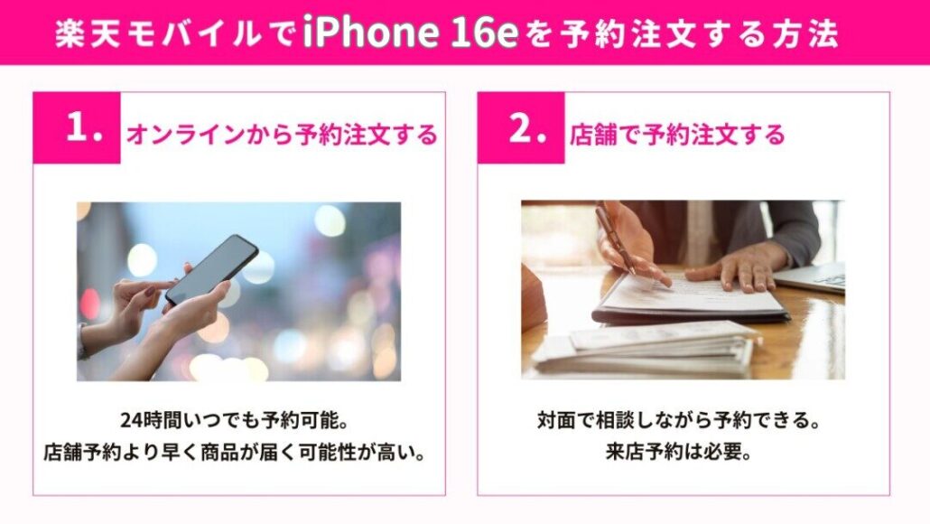 iPhone 16e 楽天モバイル 予約