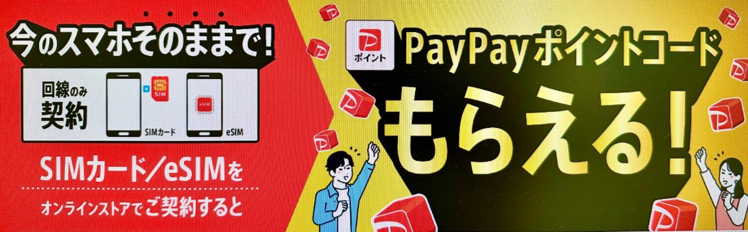 ワイモバイルオンラインストア公式のSIMキャンペーン