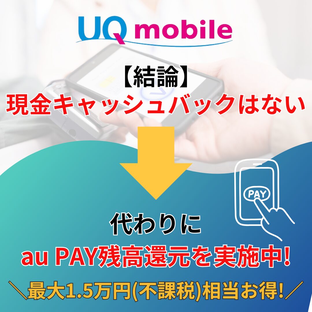 UQモバイル キャッシュバック(2)