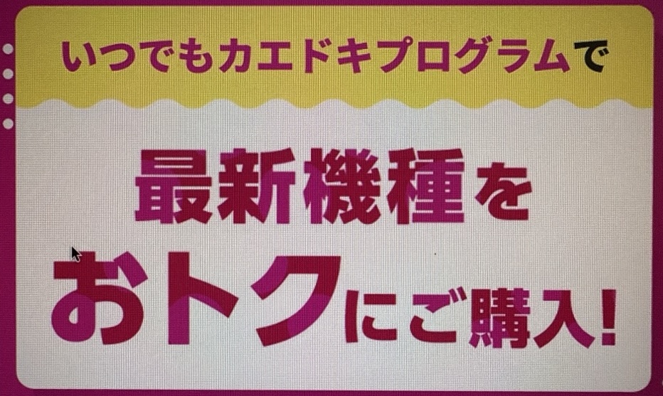 ahamoいつでもカエドキプログラム