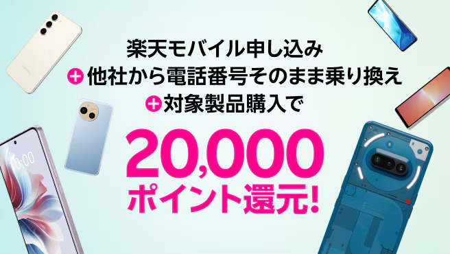 楽天モバイルキャンペーン3