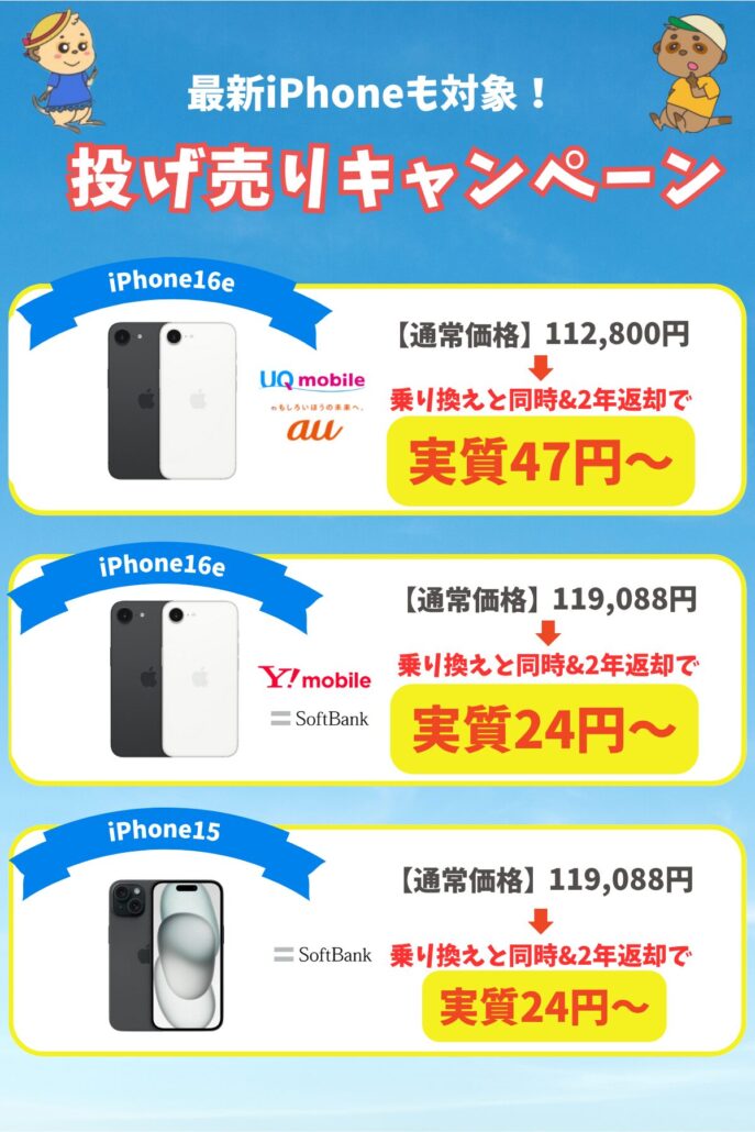 iPhone 投げ売りキャンペーン