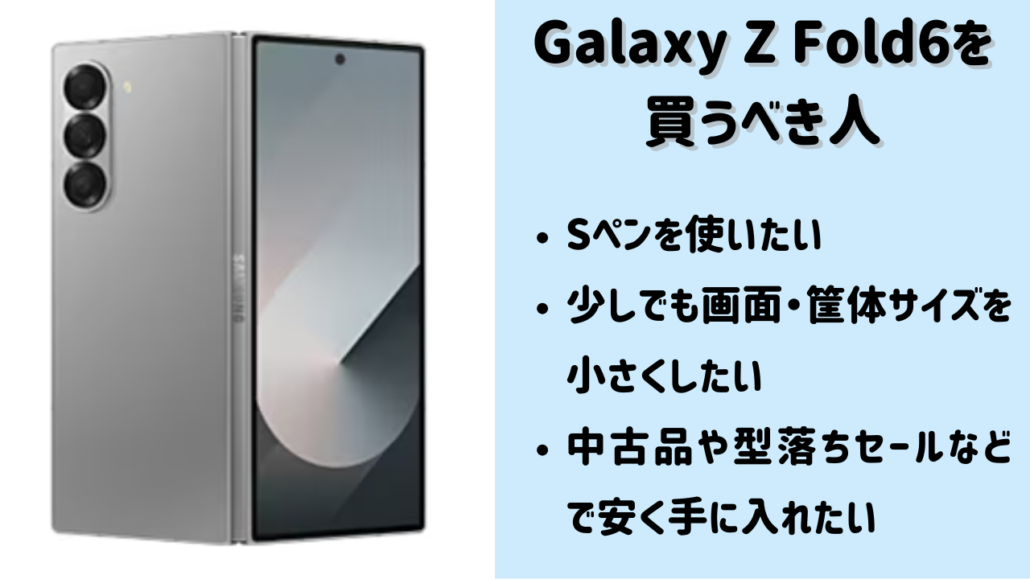 Galaxy Z Fold6の特徴