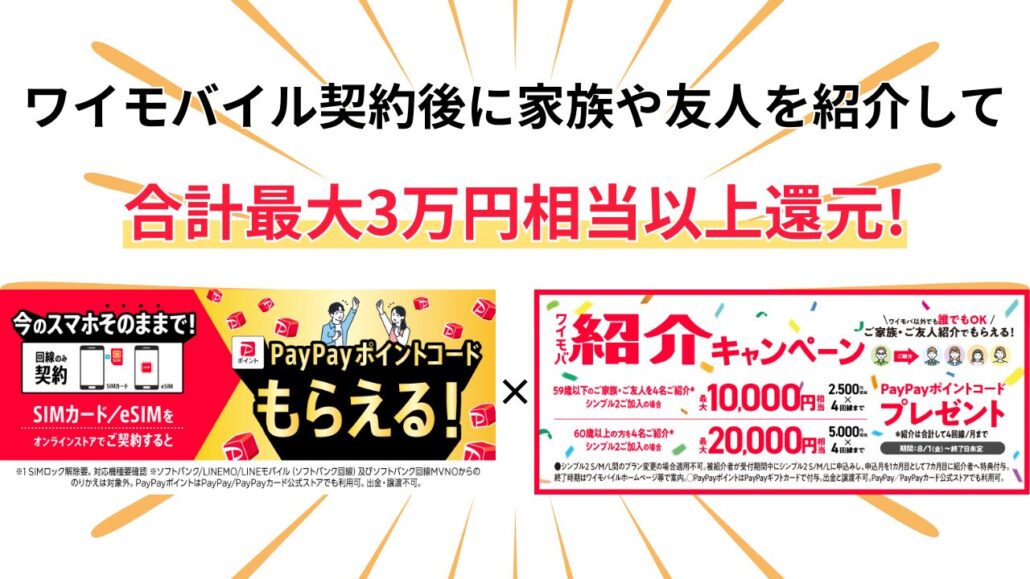 ワイモバイルキャンペーン併用(6)