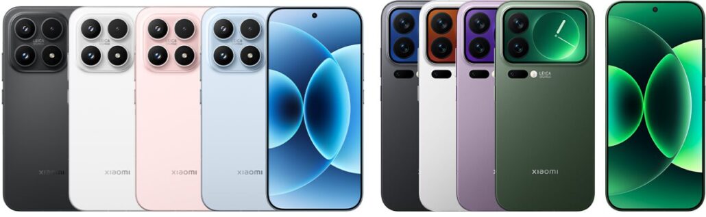 Xiaomi 17/17 Proのデザイン・カラーの違い