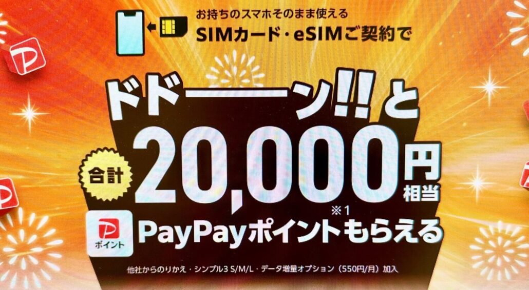 ワイモバイルヤフー店
SIMご契約特典