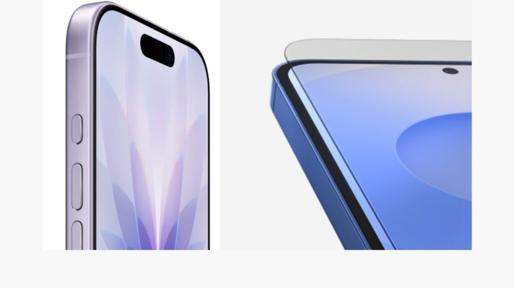 iPhone17とGalaxy S25のディスプレイ