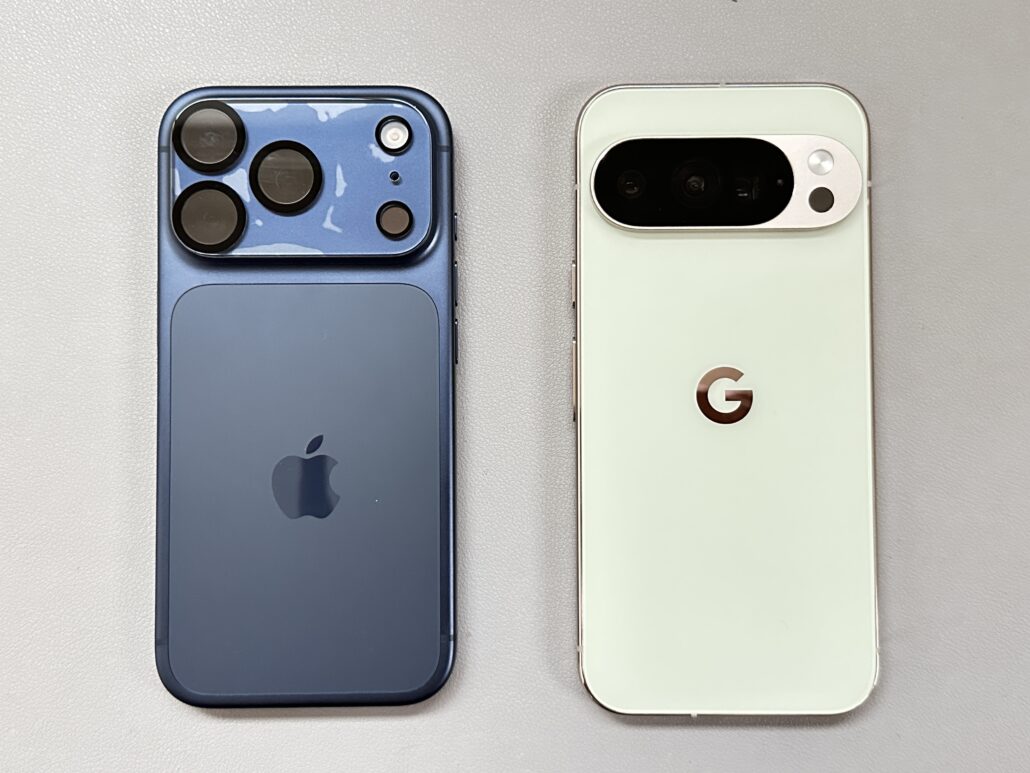 iPhone17 ProとPixel 10 Pro サイズ比較