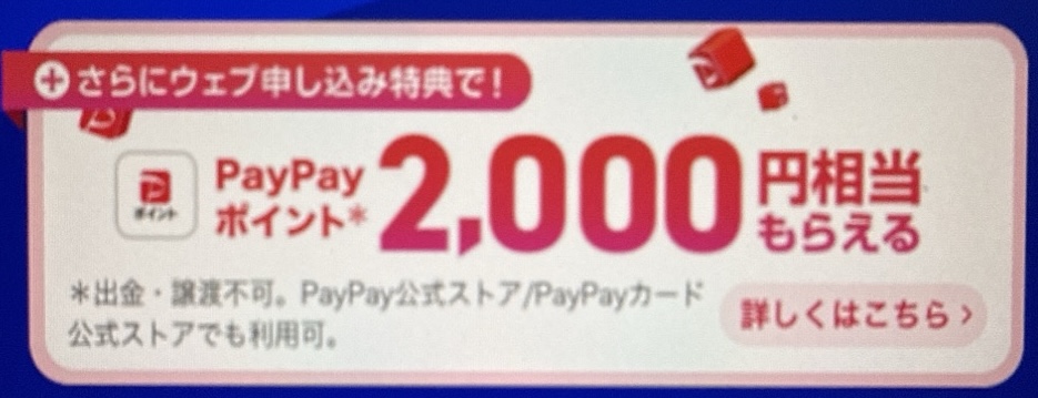 LINEヤフー限定 ウェブ申し込み特典