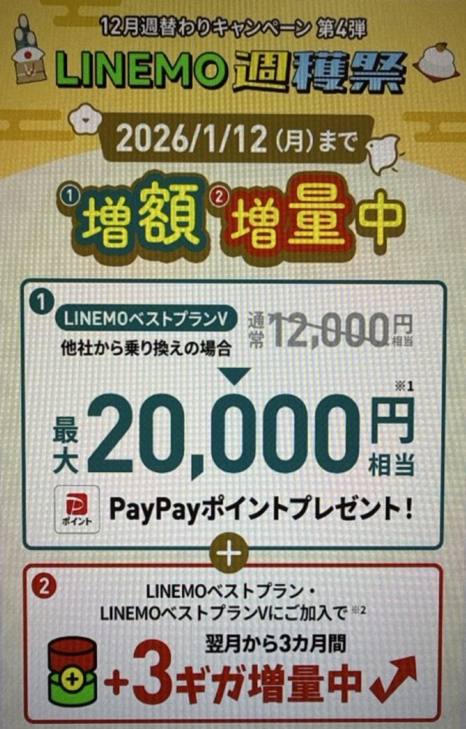 LINEMO週獲祭 第4弾 画像