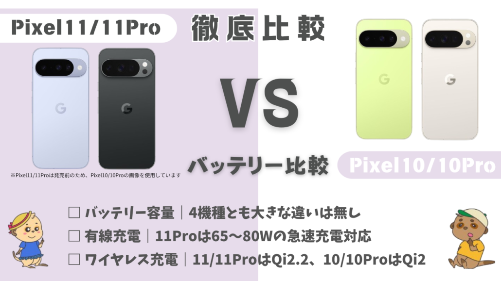 機種比較 H2直下 バッテリー