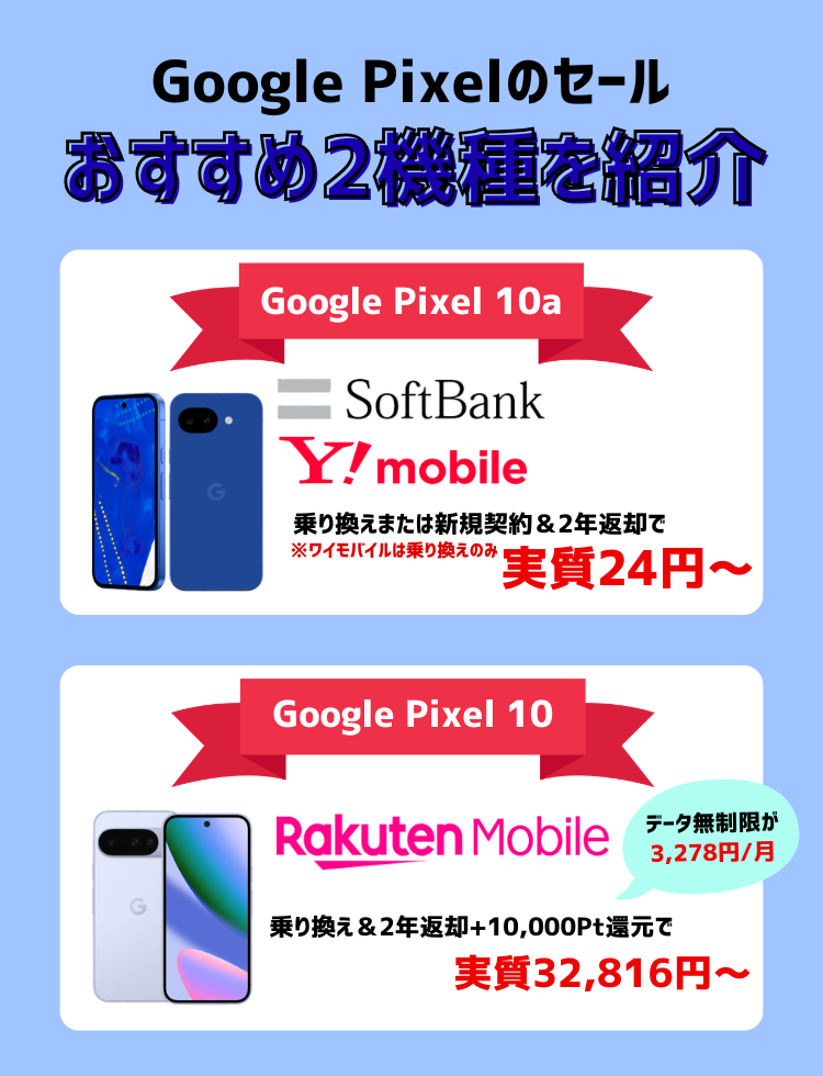 Google Pixelセール情報