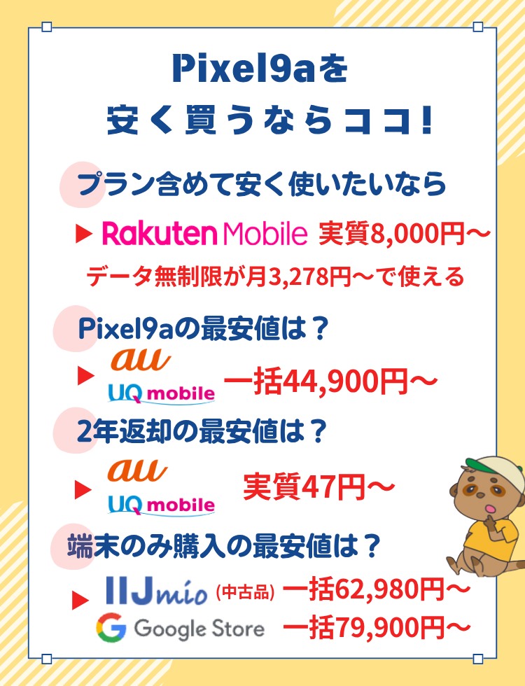 Pixel 9a キャンペーン