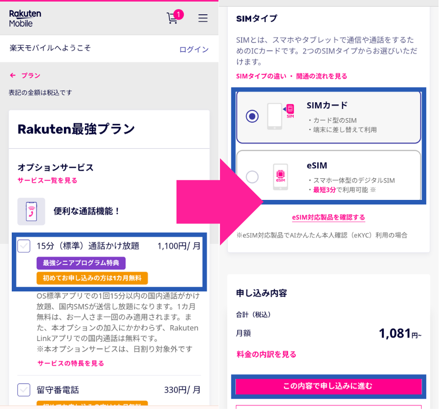 Rakuten最強U-NEXT申し込み方法
