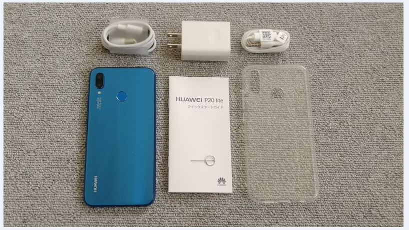 未開封】HUAWEI P20 lite クラインブルー SIMフリー 本体の+colabcard