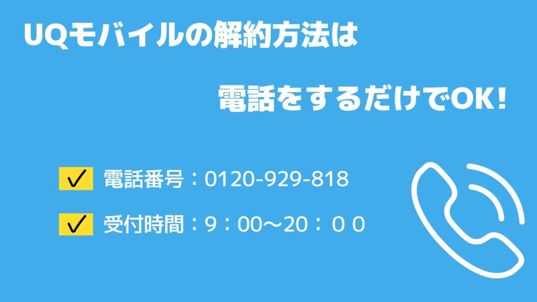 UQモバイルの解約は1分の電話でOK!違約金やベストな解約タイミングも紹介 iPhone大陸