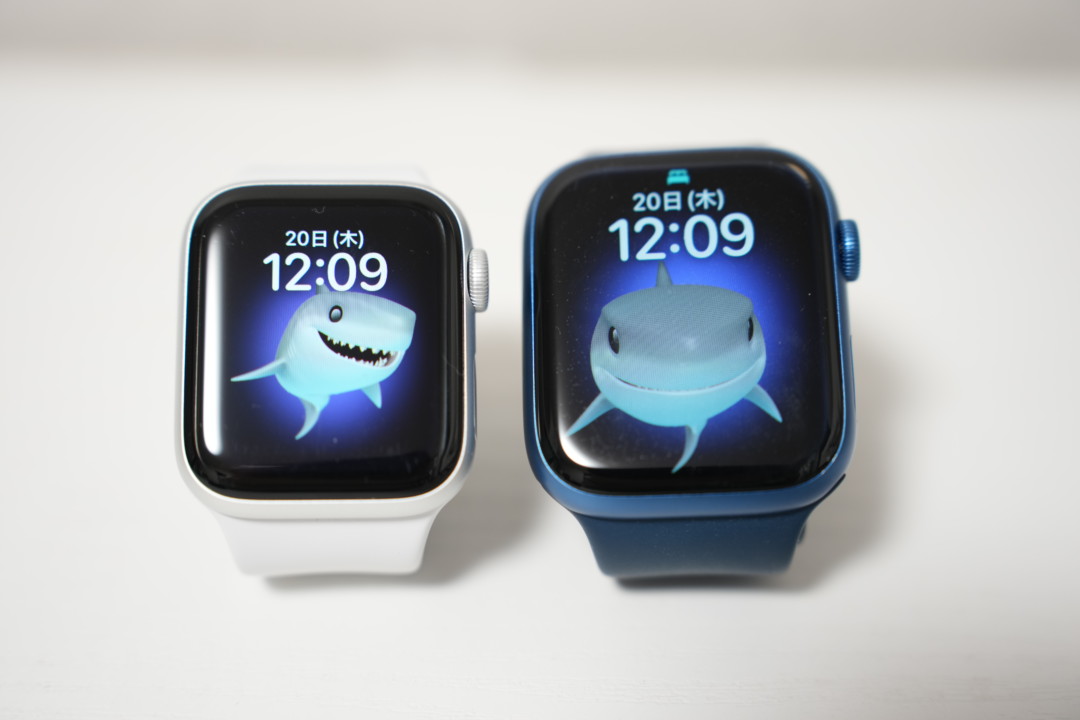 Apple Watch 7/6 サイズ比較