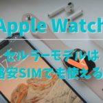 Apple Watchのセルラーモデルは格安SIMでも使える?