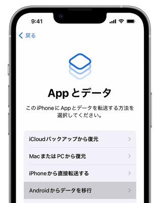 Android→iPhone データ移行