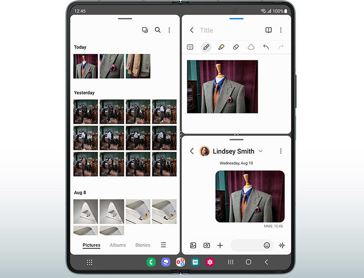 Galaxy Z Fold4 Android 12L