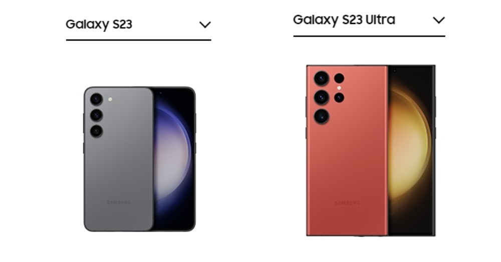Galaxy S23とS23 Ultraのサイズの違い
