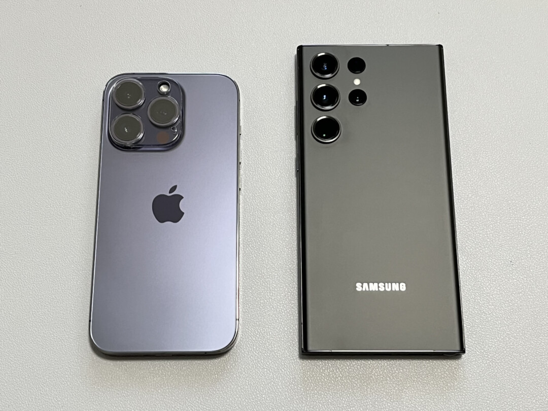大きさ比較_iPhone14Pro_Galaxy S23 Ultra