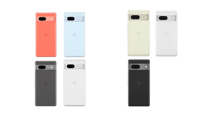 Google Pixel 7a-7デザイン・カラー比較