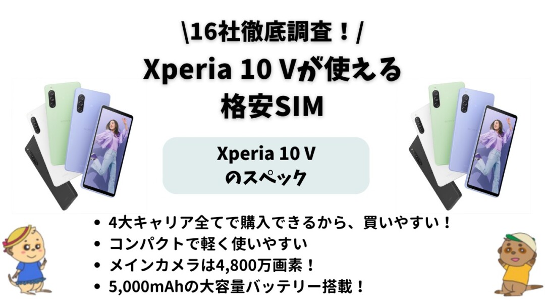 Xperia 10 V_格安SIM