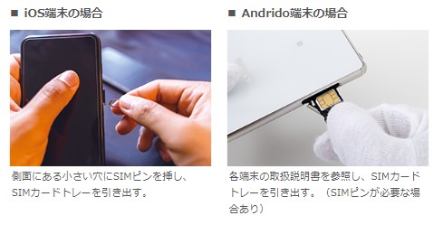 IIJmioの初期設定　SIMカードをiPhoneに挿入する