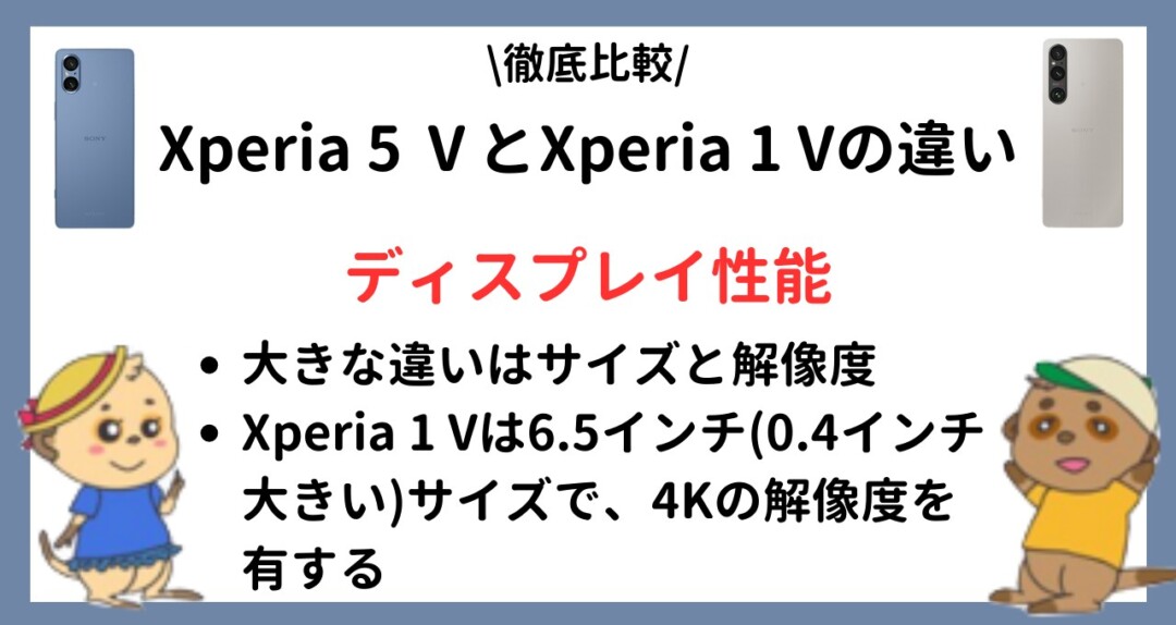 Xperia 5 Ⅴ_Xperia 1 V_違い