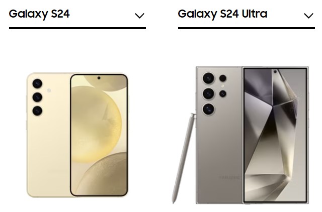 Galaxy S24 VS S24 Ultra_デザイン