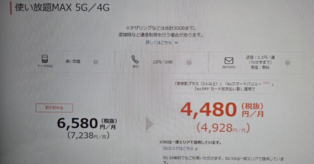 使い放題MAX 5G/4G