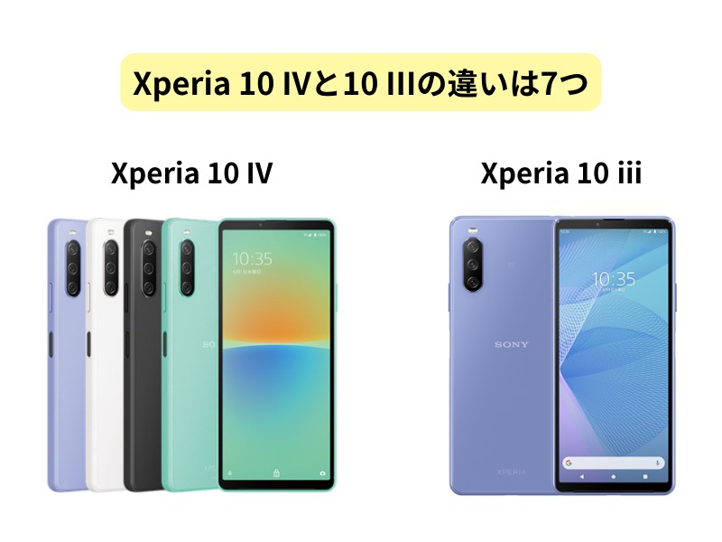 Xperia 10 IVと10 IIIの違い